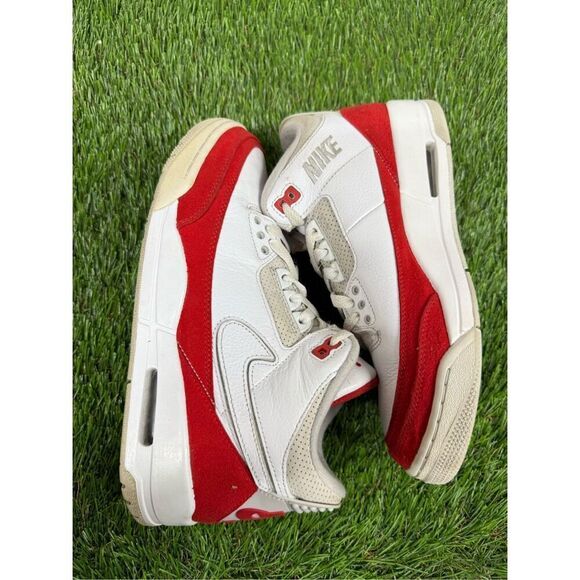 Nike Air Jordan 3 Retro Tinker White University Red CJ0939-100 Size 8 clean main image 6
